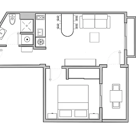 Sotavento Apartment. 1 Bedroom, 2º Floor. * El Médano